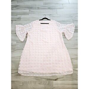 Blooming Jelly Pink Chiffon Dress – Size XXXL – Feminine & Flowy